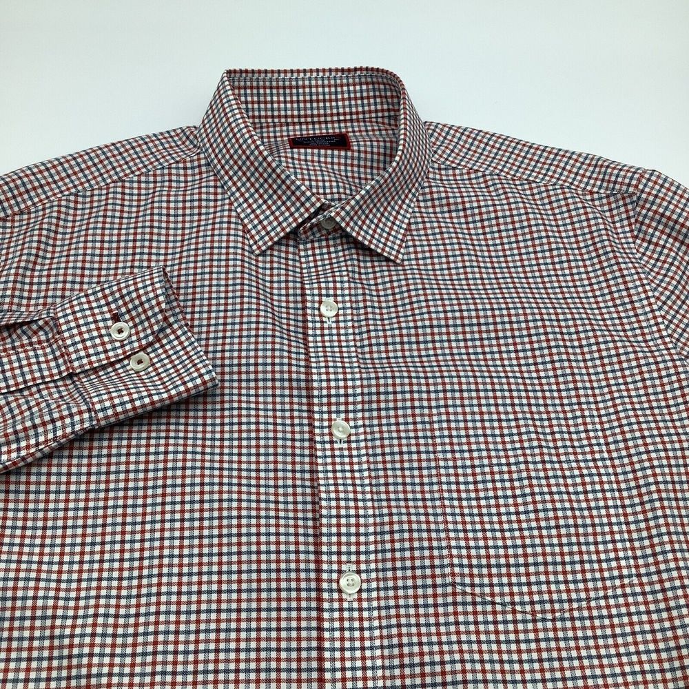 Untuckit Mens Monello Slim Fit Long Sleeve Button Up Shirt Size Large